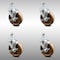 Service Caster 5 Inch SS High Temp Phenolic Swivel 12mm Threaded Stem Caster Set Brake SCC SCC-SSTS20S514-PHSHT-TLB-M1215-4 - alternate 4
